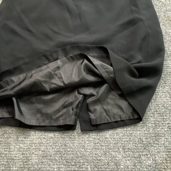 Apostrophe Essentials Skirt‎ Womens 16 Black Lined Slit Business Office Wear - Picture 3 of 10